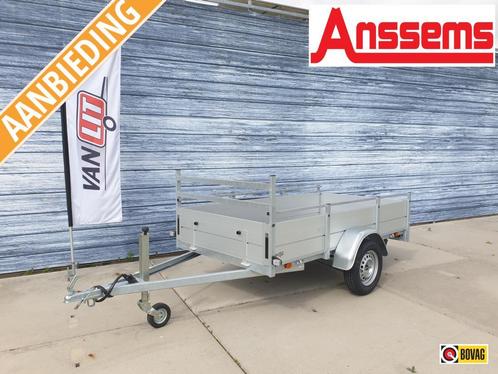 Anssems BSX 750 750kg,Aluminium,Zwaar neuswiel, Auto diversen, Aanhangers en Bagagewagens, Nieuw