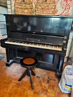 Piano Gebr. Perzina met kruk, Ophalen, Gebruikt, Zwart, Piano