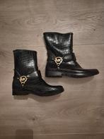Michael Kors regenlaarsjes crocolook - maat 8 (40), Michael Kors, Zwart, Lage of Enkellaarzen, Ophalen of Verzenden