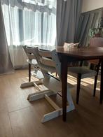 2x Stokke Tripp Trapp kinderstoel wit, Ophalen, Gebruikt, Meegroeistoel