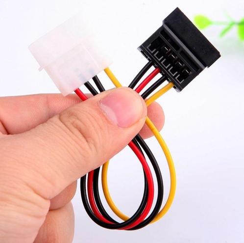 MOLEX connector naar SATA kabel (met Gratis Bezorging), Computers en Software, Pc- en Netwerkkabels, Nieuw, Verzenden