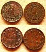 Halve centen 1884 en 1885, Postzegels en Munten, Munten | Nederland, Verzenden, Koning Willem III, Overige waardes