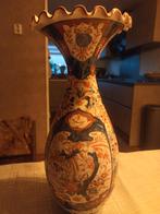 Vintage Vaas met Bloemmotief, Ophalen, Gebruikt, Overige kleuren, 50 tot 75 cm