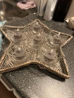 Rattan ster met waxine’ s kerst riviera maison, Ophalen of Verzenden, Zo goed als nieuw
