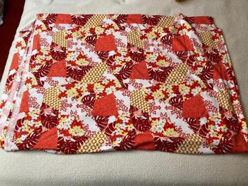 STOF viscose tricot patchwork bloemen 216 x 155 (breedte) cm beschikbaar voor biedingen