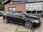 Audi A3 3.2 quattro Ambition Pro Line Sportback HANDGESCHAKE, Auto's, Audi, Gebruikt, Zwart, Stoelverwarming, 252 pk