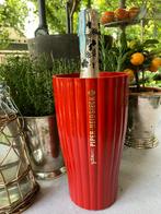 Champagnekoeler, Ophalen of Verzenden, Minder dan 50 cm, Rood, Glas