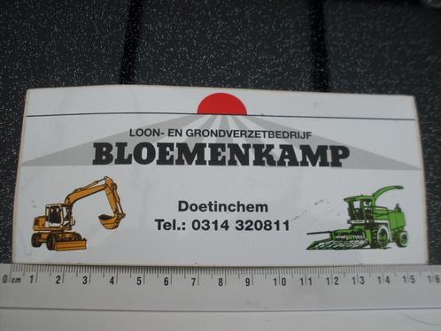 sticker bloemenkamp doetinchem loonbedrijf grondverzet logo, Verzamelen, Stickers, Zo goed als nieuw, Bedrijf of Vereniging, Verzenden