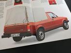 Brochure Volkswagen Caddy Pick-up 1986, Ophalen of Verzenden, Zo goed als nieuw, Volkswagen