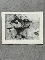 Jef Diederen, 1954, ets ‘a la Kandinsky’, Antiek en Kunst, Ophalen of Verzenden