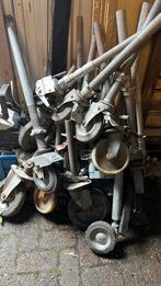 Steigerwielen steiger onderdelen, Doe-het-zelf en Verbouw, Steigers, Ophalen, Zo goed als nieuw, Gevelsteiger, 5 meter of hoger