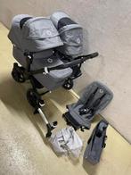 Bugaboo donkey 3 duo grijs, Verstelbare duwstang, Bugaboo, Ophalen of Verzenden, Zo goed als nieuw