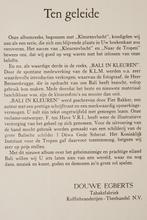 Bali in kleuren - Douwe Egberts (1951), Verzenden, Gelezen, Plaatjesalbum