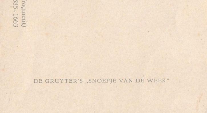 RECLAME DE GRUYTER  JAREN 60 ZEER MOOIE OUDE KAART KK585, Verzamelen, Ansichtkaarten | Themakaarten, Ongelopen, 1960 tot 1980