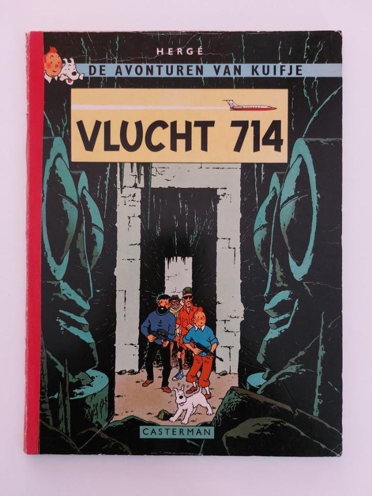 Kuifje - 1e Druk - Vlucht 714 - 1968 - Goede Staat -, Boeken, Stripboeken, Gelezen, Eén stripboek, Ophalen of Verzenden