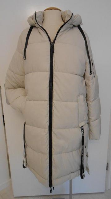 Euro fashion gewatteerde winterjas beige mt 42 beschikbaar voor biedingen