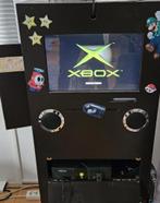 Original XBOX incl DVD dongle en controllers, Spelcomputers en Games, Ophalen, Gebruikt, Met 2 controllers, Met games