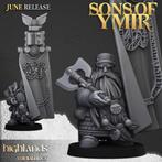 Dwarf Lord with Battle Banner - Highlands Miniatures, Hobby en Vrije tijd, Wargaming, Ophalen of Verzenden, Nieuw, Warhammer, Figuurtje(s)