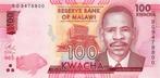 Malawi bankbiljet 100 Kwacha 2017 James Frederic Sangala UNC, Verzenden, Overige landen, Los biljet