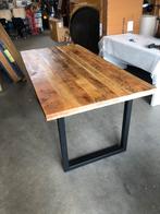 Nieuwe Mango Houten Eettafel met Stalen Poten, Huis en Inrichting, Tafels | Eettafels, Ophalen, ., Nieuw, 50 tot 100 cm