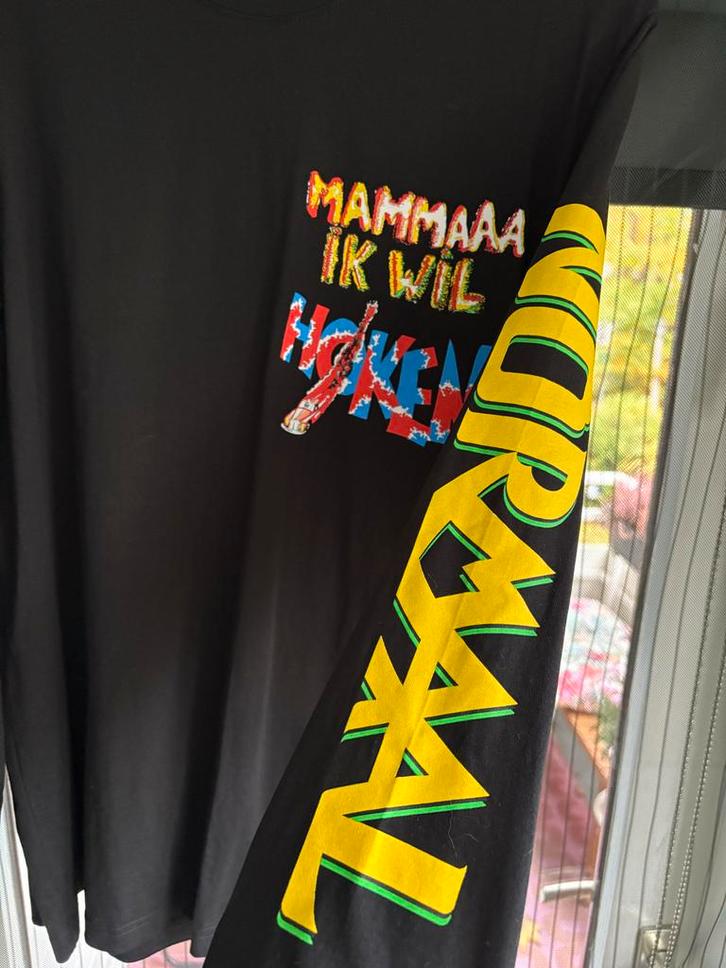 Normaal T-shirt Lange Mouw - 50 Jaar Høken - Maat L, Kleding | Heren, T-shirts, Zo goed als nieuw, Maat 52/54 (L), Zwart, Ophalen of Verzenden