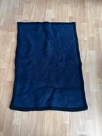 Wollen vintage kinderdekentje  donkerblauw, Ophalen of Verzenden, Gebruikt, 85 tot 100 cm, Deken