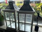 2 x lantaarn, Huis en Inrichting, Ophalen, 50 tot 75 cm, Wit, Zo goed als nieuw