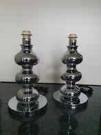 Bollenlamp bollamp tafellamp tafellampen chroom set van 2, Ophalen, Metaal, Modern