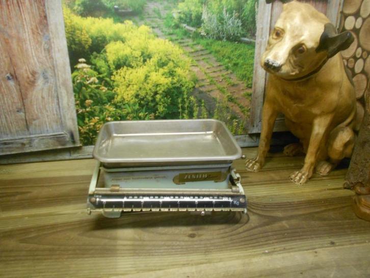 keuken weegschaal uitgrootmoederstijd, Antiek en Kunst, Curiosa en Brocante, Ophalen of Verzenden