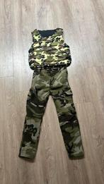 Carnaval pak leger, Ophalen of Verzenden, Zo goed als nieuw, 122 t/m 128, Jongen of Meisje