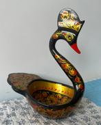 Russisch Chochloma Khokhloma Zwaan gelakt schaaltje kom, Antiek en Kunst, Ophalen of Verzenden