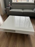 Witte salontafel, Ophalen, 50 tot 100 cm, Vierkant, Zo goed als nieuw