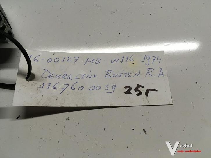 Mercedes W116 1974 Wagennr 1600127 Portier Greep Rechtsachte, Auto-onderdelen, Carrosserie en Plaatwerk, Deur, Gebruikt, Ophalen of Verzenden