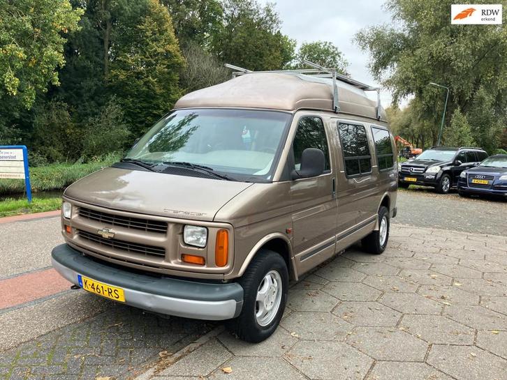 Chevrolet TRANSCAR 2000 E CAMPER LPG!, Caravans en Kamperen, Campers, Bedrijf, Buscamper of Camperbus, Overige merken, LPG, Automaat