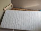 Lattenbodem + matras 90x200, Huis en Inrichting, Slaapkamer | Matrassen en Bedbodems, Ophalen, 90 cm, Eenpersoons, Zo goed als nieuw