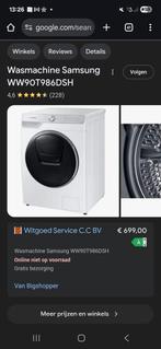 Samsung wasmachine WW90T986DSH - defect, Witgoed en Apparatuur, Wasmachines, Ophalen of Verzenden, 1200 tot 1600 toeren, 85 tot 90 cm