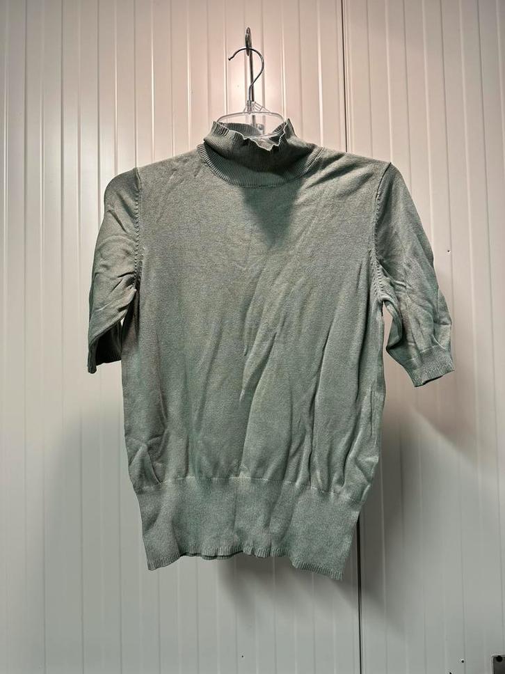 Grijs groene dames tshirt maat l, Kleding | Dames, T-shirts, Zo goed als nieuw, Maat 42/44 (L), Grijs, Korte mouw, Ophalen of Verzenden