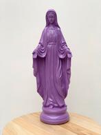 Paars Maria Beeld - Religieus Antiek Decoratie, Ophalen of Verzenden