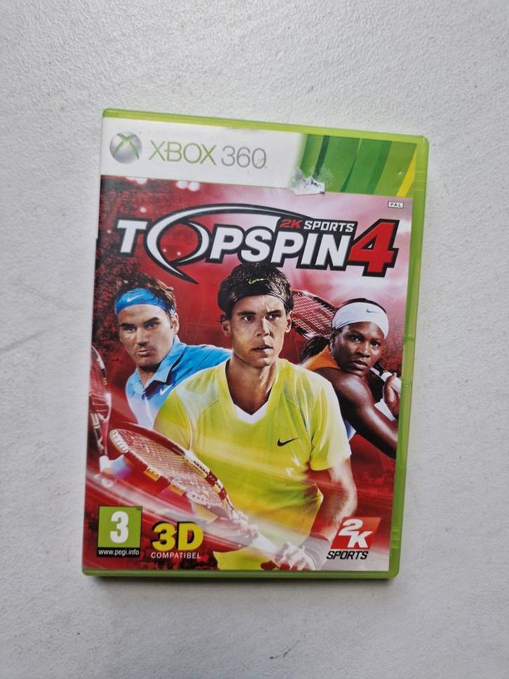 Top Spin 4 - Xbox 360 - Compleet, Spelcomputers en Games, Games | Xbox 360, Gebruikt, Sport, 1 speler, Vanaf 3 jaar, Online, Ophalen of Verzenden