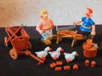 Mooie vintage set 2 Gallische boeren Asterix Toycloud Ceji, Verzamelen, Verzenden, Asterix en Obelix, Gebruikt, Beeldje of Figuurtje