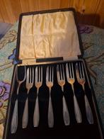 Box 6 x Silver plated EPNS cake+ pastry/forks & Cutlery, Antiek en Kunst, Ophalen