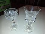 2 kristallen glaasjes, Antiek en Kunst, Antiek | Glas en Kristal, Ophalen of Verzenden