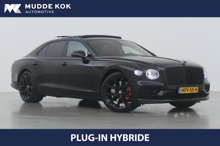 Bentley Flying Spur 2.9 V6 Hybrid S | Midnight Emerald | Rot, Auto's, Bentley, Bedrijf, Te koop, Flying Spur, 360° camera, 4x4