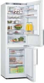 Koel/vriescombinatie BOSCH KGE368WCP, Ophalen, 200 liter of meer, 60 cm of meer, Met aparte vriezer