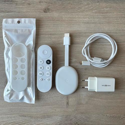 Google Chromecast HD met Google TV, Audio, Tv en Foto, Mediaspelers, Zo goed als nieuw, Zonder harde schijf, Ophalen of Verzenden