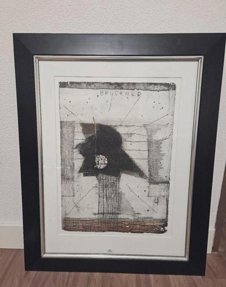 Zeefdruk " Bruckner" - Guillaume le Roy in 1994, Antiek en Kunst, Kunst | Litho's en Zeefdrukken, Ophalen