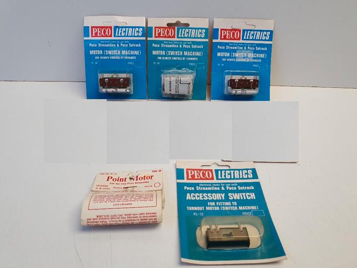 Diverse PECO wisselaandrijvingen met toebehoren NIEUW in OVP, Hobby en Vrije tijd, Modeltreinen | H0, Nieuw, Rails, Gelijkstroom of Wisselstroom