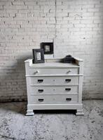 Brocante commode ladekast Frans marmeren blad, Ophalen of Verzenden