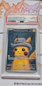 Pikachu Grey felt hat PSA 8, Ophalen, Nieuw, Losse kaart