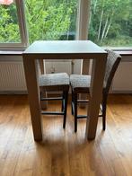 Hoge tafel met 2 stoelen, Ophalen, Gebruikt